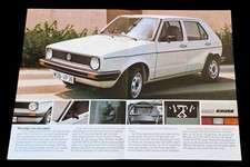 VW VOLKSWAGEN GOLF FORMEL E I 1 Prospekt Brochure 1980 BA