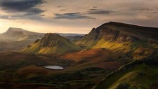 Landscape scotland mountains Custom Gaming Mat Desk