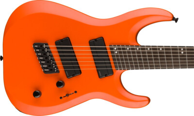 Pre-Order! Jackson Pro Plus Series DK Modern HT7 MS guitar in Satin Orange