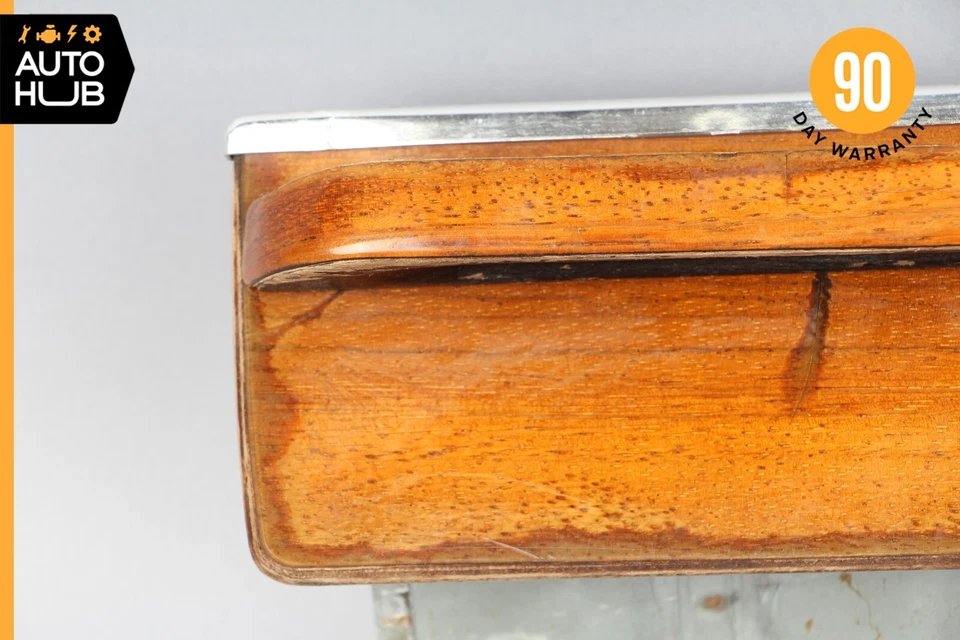 Cenicero de madera de cebrano OEM 72-83 Mercedes R107 450SL 350SL consola central OEM Foto 2 de 4