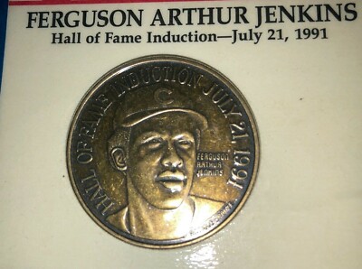 VINE LINE CHICAGO CUBS FERGUSON ARTHUR JENKINS 1991 HALL OF FAME INDUCTION COIN