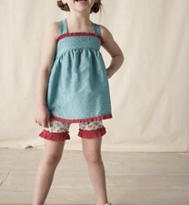 Matilda Jane Swing Top Tunic Enchanted Garden Full Of Wonder 4 Blue Shirt NWT