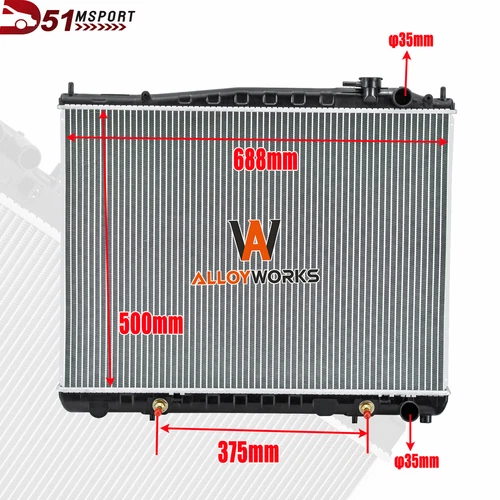 Radiator For 1997 1998 1999 2000 2001 2002 NISSAN Elgrand E50 VG33E - Picture 1 of 12