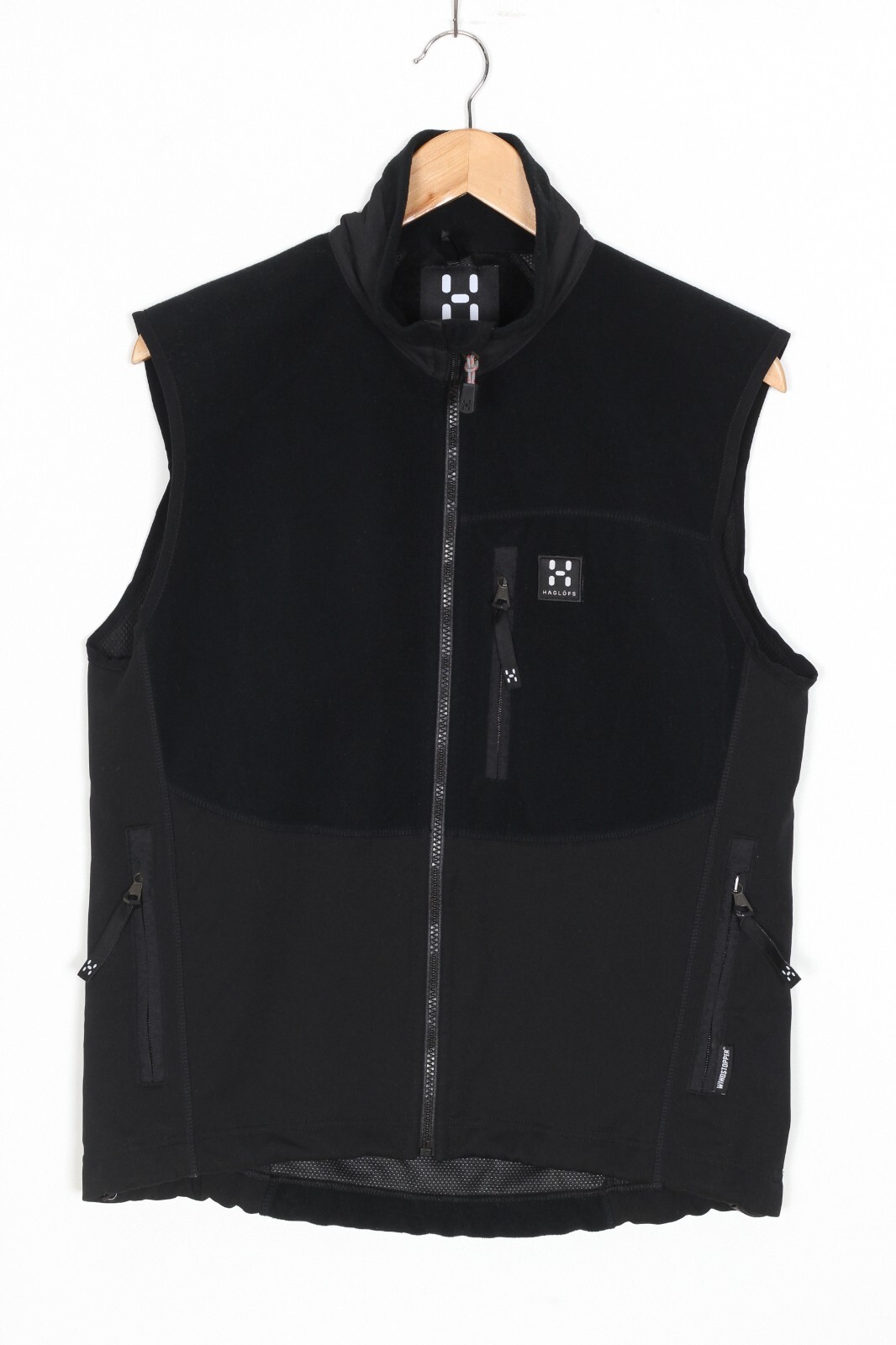 HAGLOFS Tempest Fleece Chaleco Chaqueta Windstopper Sin Mangas Hombres Talla ...