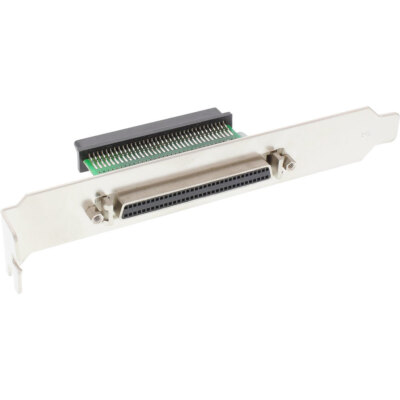SCSI III U320 Slotblech, InLine, 68pol mini Sub D Bu/Bu, innen/außen