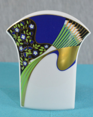 ROSENTHAL STUDIO LINE DESIGN PORZELLAN VASE - 80er JAHRE - TOP FORM & FARBE