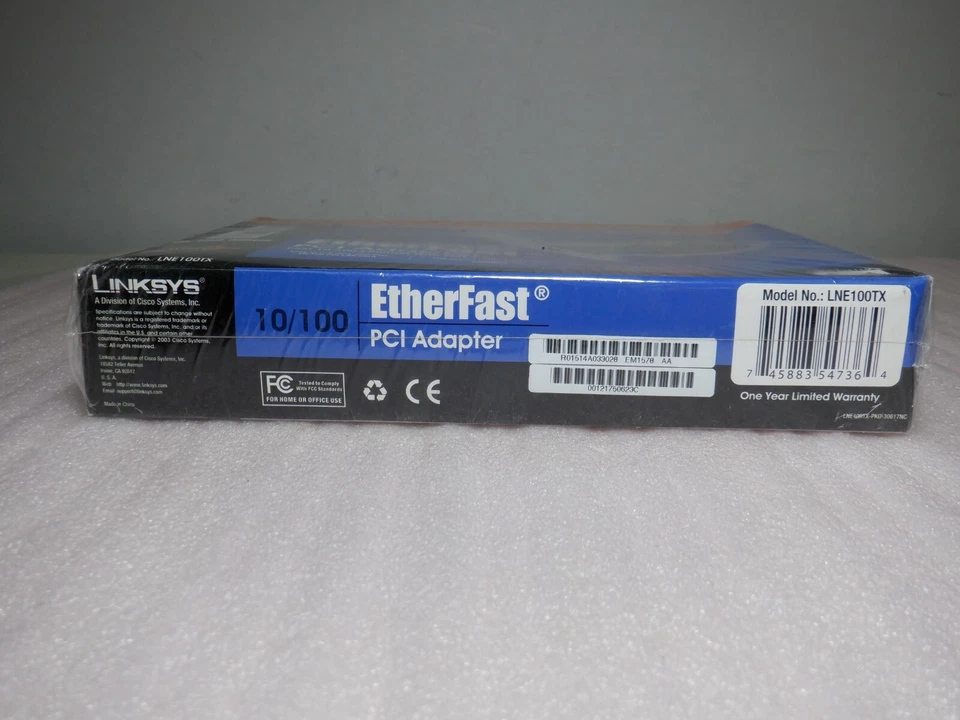 LINKSYS LNE100TX 10/100 MBPS NETWORK PCI ADAPTER - Image 4 of 4
