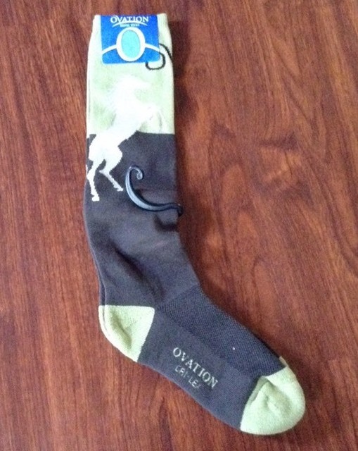 Ovation DriLex Equestrian Horse Riding Socks Green 1 Pair NWT! Ladies