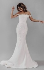 Wedding Dress Stephanie Allin Monroe UK 8-10 Ivory