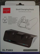 For PS5 Dual Controller Charger Charging Dock Station Stand Gamepad