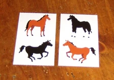 Mrs. Grossman Two Half Strip Stickers ~ Horses Standing/Galloping