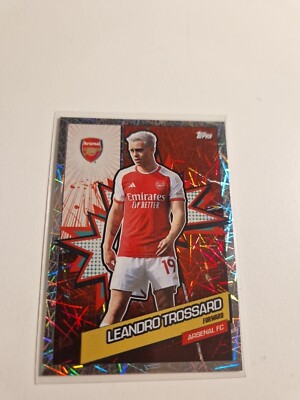 Leandro Trossard Electric Hero Topps Arsenal FC Fan Set Heroes AFCH-9 Super Full