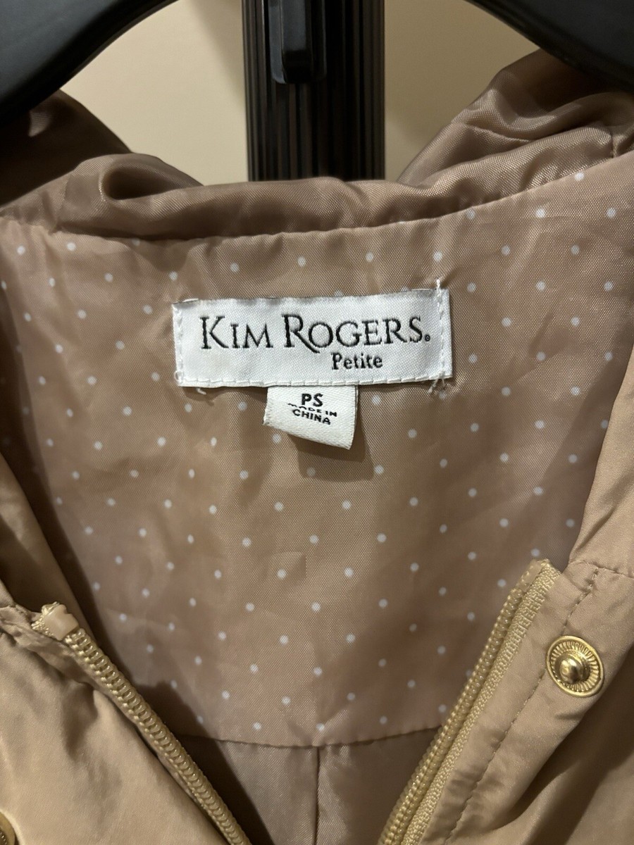 Hooded Kim Rogers Raincoat Kim Rogers Petite Small PS Women's