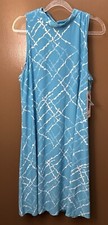 Nine West Womens Dress 12 Blue Sleeveless Stretch Tank NEW NWT