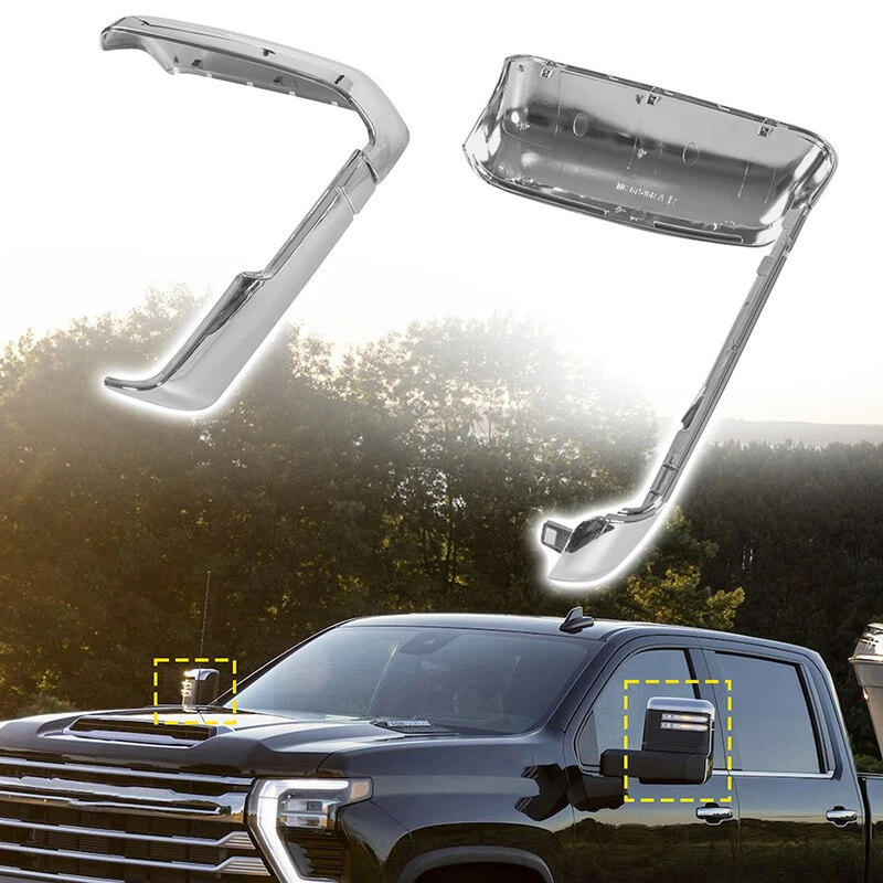 Chrome Top+Side Mirror Covers For 20-25 Chevy Silverado GMC Sierra 2500 3500 US