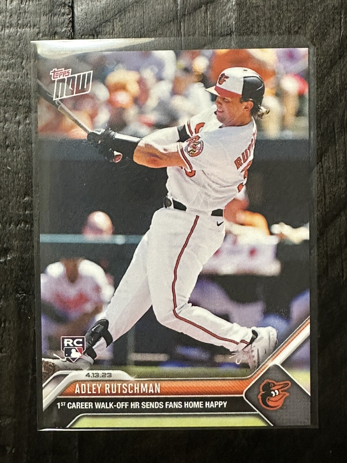 2023 Topps Now Card #114 - Adley Rutschman RC SP - 1st Walk Off HR🔥Orioles