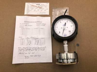 #ad AMETEK 1quot; Steel Gauge Liquid Pressure Sensor 0 15PSI $150.00