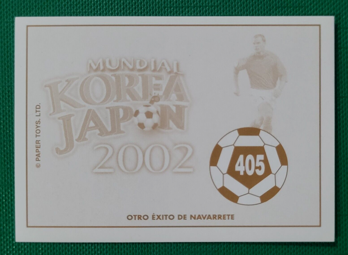 2002 Navarrete Korea Japan World Cup FIFA Face CROMO #405 MEXICO