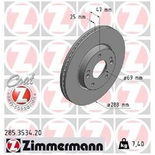 2x Bremsscheibe vorne für KIA Ceed CD Xceed id41280