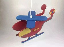 Kinderzimmer Deckenleuchte Lampe Leuchte Holz Hubschrauber von Paul Neuhaus