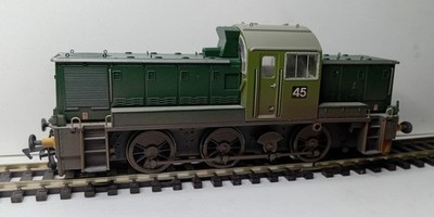 Heljan 1406 00 Klasse 14 in grün ''British Steel'' Factory Weathered