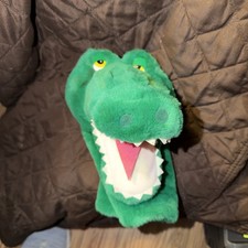 Alligator Plush Hand Puppet - EUC