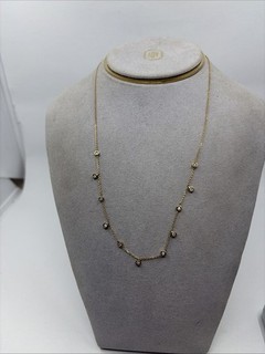 14k gold 2dwt 50/100 1/2 carat natrual diamond necklace (3.10g 19in)