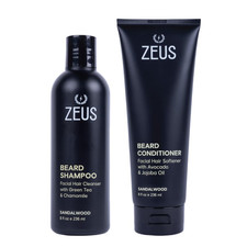 Beard Wash Set for Men - Shampoo Conditioner with Green Tea Oils