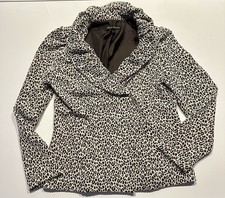 Marisa Christina Women’s Size Med Leopard Print Jacket Animal Print Casual Brown