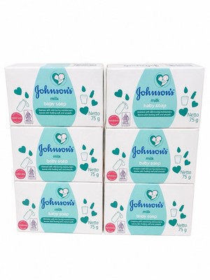 Johnson's Baby Milk Bar Soap 75g Set of 6