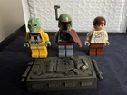 Lego Star Wars Minifigure LOT of 3 Boba Fett Bossk Han Solo W/ Carbonite Slave 1