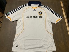 Adidas Los Angeles Galaxy Jersey Men's XL White Home 2007 MLS Soccer Donovan