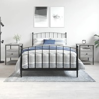 Nachttisch-Set 2 StüCk Grau Sonoma Holzwerkstoff 40X42X56 Cm