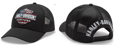 Harley-Davidson Baseball Cap Stars & Stripes Switchback schwarz ArtNr.: 97634-26