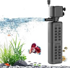 40-150 Gallon Internal Aquarium Filter, 4-In-1 Submersible Power Fish Tank Filte