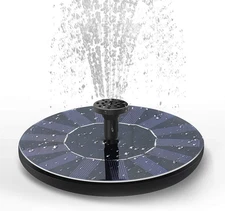 Upgraded Solar Fountain Pump for Bird Baths and Outdoor Water Features