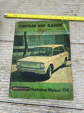 Intereurope Workshop Manual No. 134 For The Chrysler Imp Range