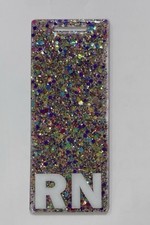 Nurse Badge Buddy, RN ID Card Holder, Colorful Vertical Name Tag