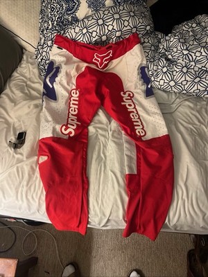 Supreme x Fox Moto Pant Red SS18 (SS18P16) Men's Size M 