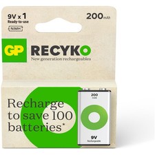 GP GP Recyko NiMH 200mAh 9V 1's paper box