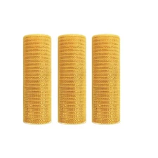 3 Rolls 10 Inch x 30FT Gold Deco Mesh Ribbon for Wreath Making Metallic