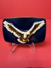 Vintage Bald Eagle Belt Buckle 1978 The Great American Buckle Co