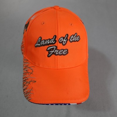 Land of the Free Hat Cap Strap Back Embroidered Deer Eagle Home Brave Mens USA