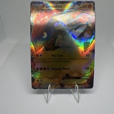 Pokémon TCG Groudon-EX XY XY42 Holo Promo Card Near Mint Condition