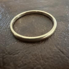Solid 14k Gold Wedding Band Ring Benchmark