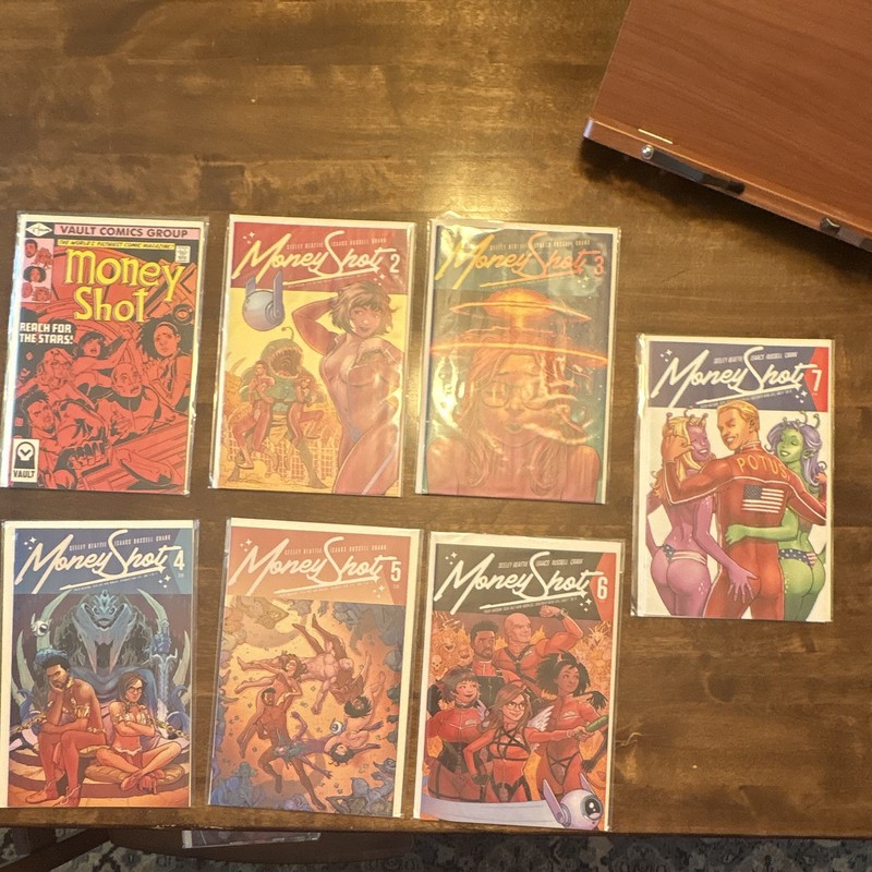 Vault Comics Money Shot #1-7 Comic Book Lot (7 Issues Total) Seeley