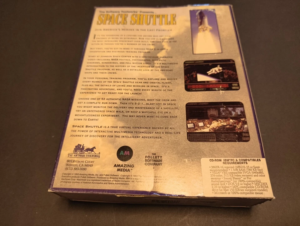 The Software Toolworks Presents Space Shuttle PC Big Box CD-ROM - Image 2 of 4
