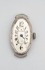 18 k white gold 1920`s rolex lady watch spares repair .