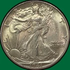 1941-D Walking Liberty Half Dollar Brilliant Uncirculated BU Coin #33376