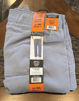 Buffalo David Bitton Women's Cargo Tencel Pant-BLUE BLIZZARD - XXL